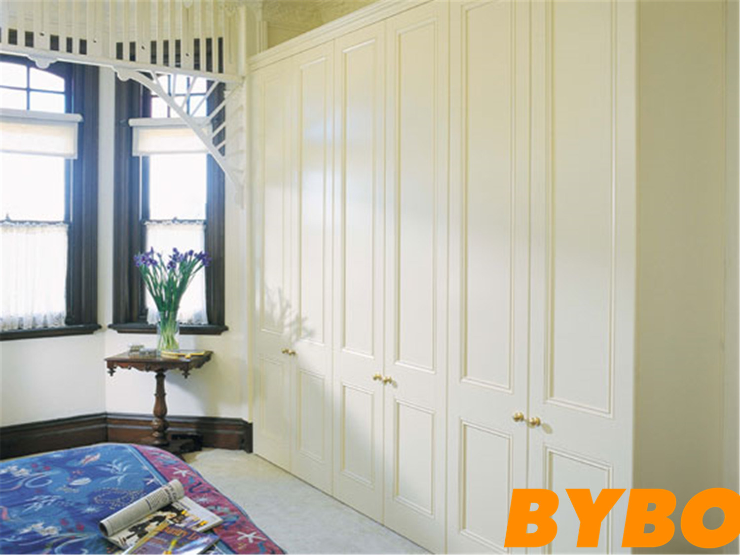 Modern High Glossy Hinged Door Wardrobe (BY-S-1)