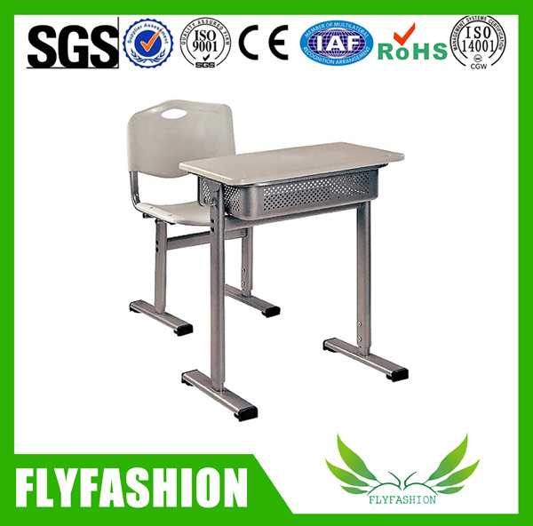 Customized Plastic Desktop Classroom Single Desk with Chair