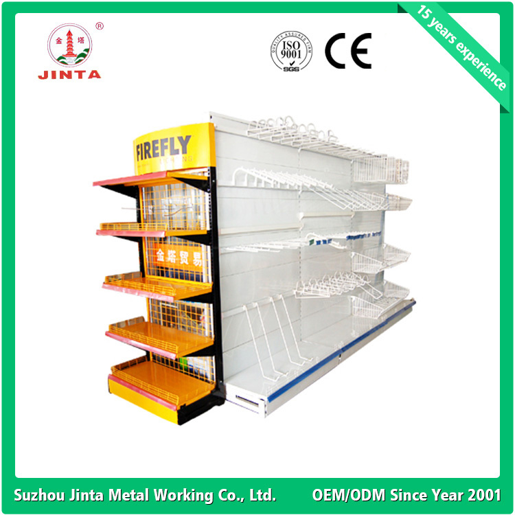 Economic Double Sided Store Display Gondola Shelf System