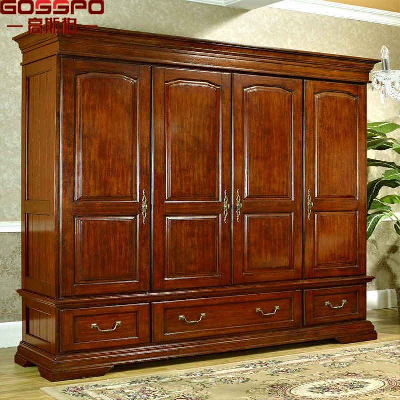 Bedroom Furniture Wardrobe Walk in Wood Wardrobe (GSP17-016)