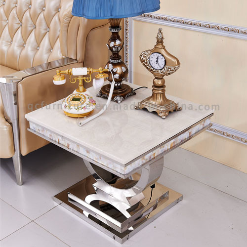 Modern Appearance Corner Table Side Table with Metal Frame