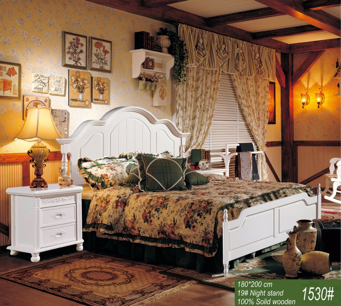 America Type Wooden Bedroom Set Furniture (1530)