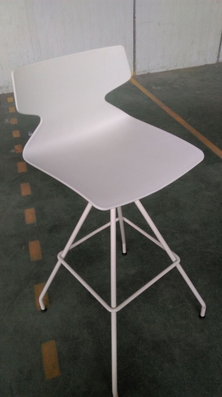 Modern Style Swivel Metal Plastic Cafe Bar Chair