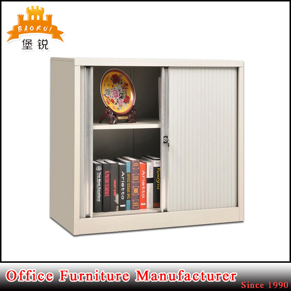 Steel Low Cabinet with Roller Shutter Doors