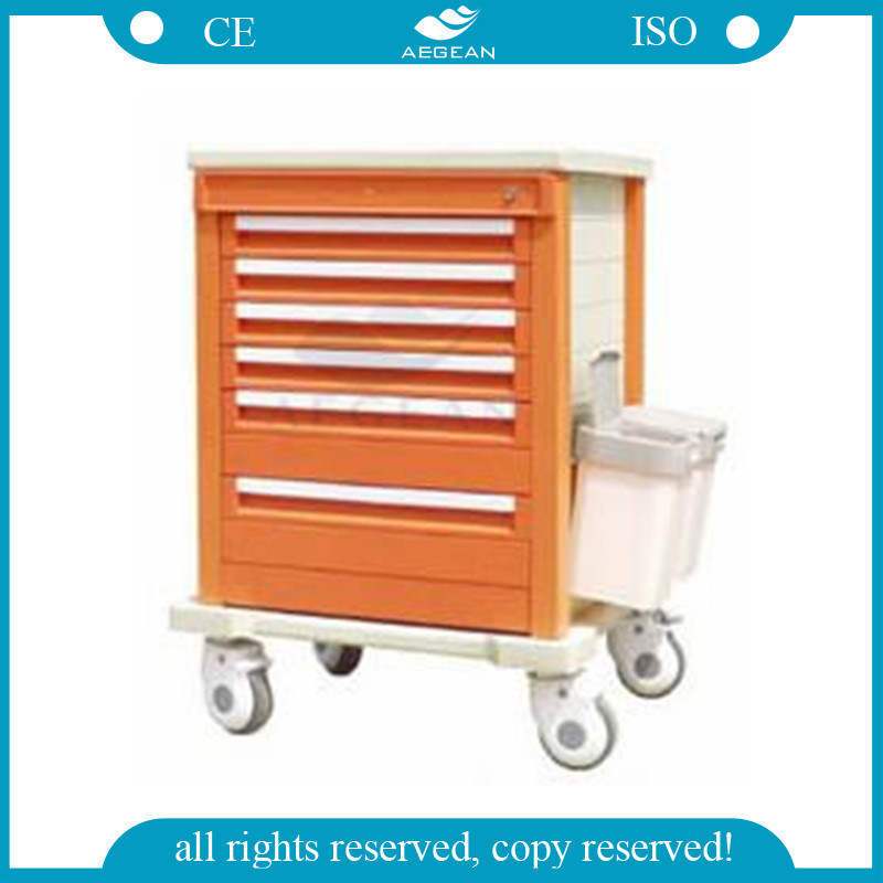 AG-Mt002A1 ABS Material Hospital ABS Medicine Trolley