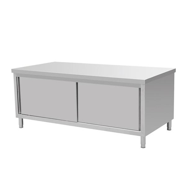 Stainless Steel Cabinet with Double Sliding Door