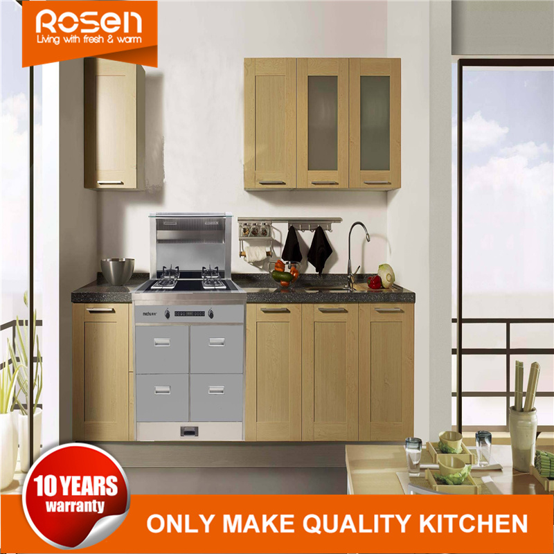 Hangzhou New Style Solid Wood Veneer Kitchen Cabinet