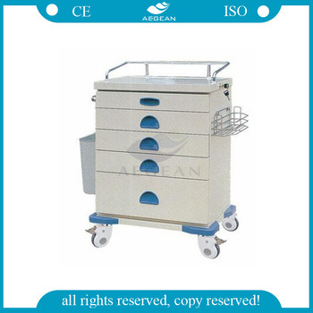 AG-At020 Ce ISO Qualified Medical Furniture Hospital Medicine Trolley Cart