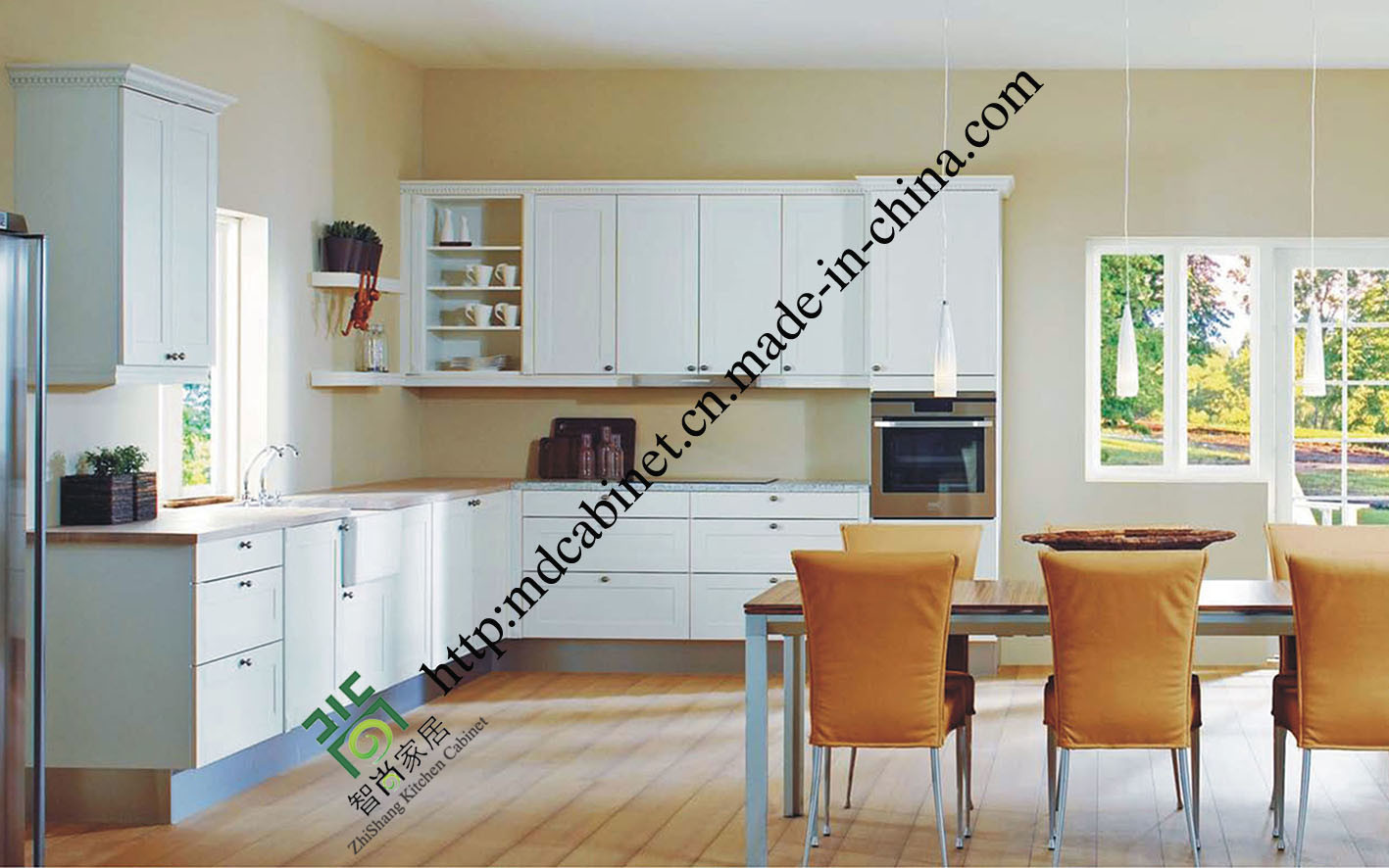 Precut PVC Kitchen Cabinets Made in China (zs-487)