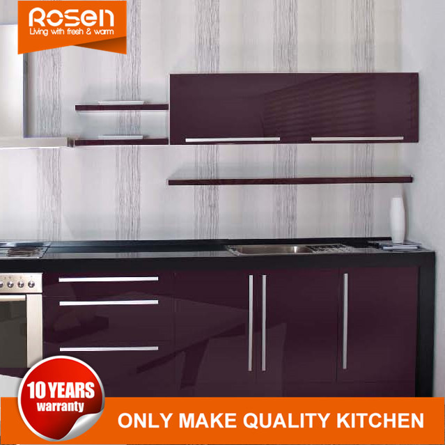 High Gloss Design Manufacturers PVC Kitchen Cabinet