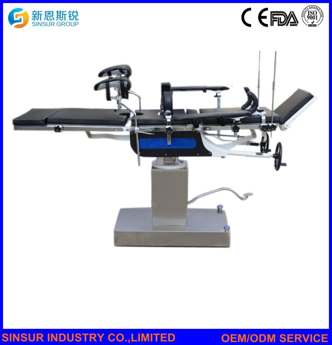 Hospital Surgical Equipment Manual Head-Controlled OT Room Operation Table