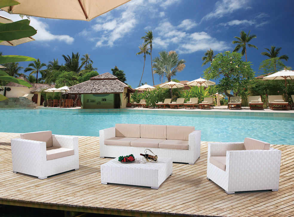 Garden Patio Wicker / Rattan Sofa Set - Outdoor Furniture (LN-3025)