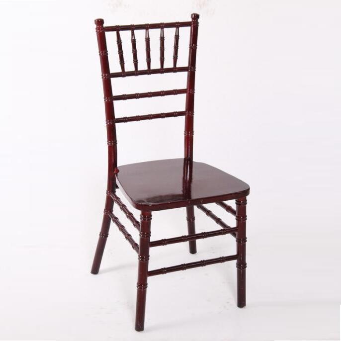 Mahogany Wood Wedding Event Chairs