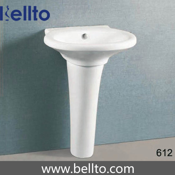 Ceramic Unique Pedestal Sinks for Contemporary Bathroom (612)