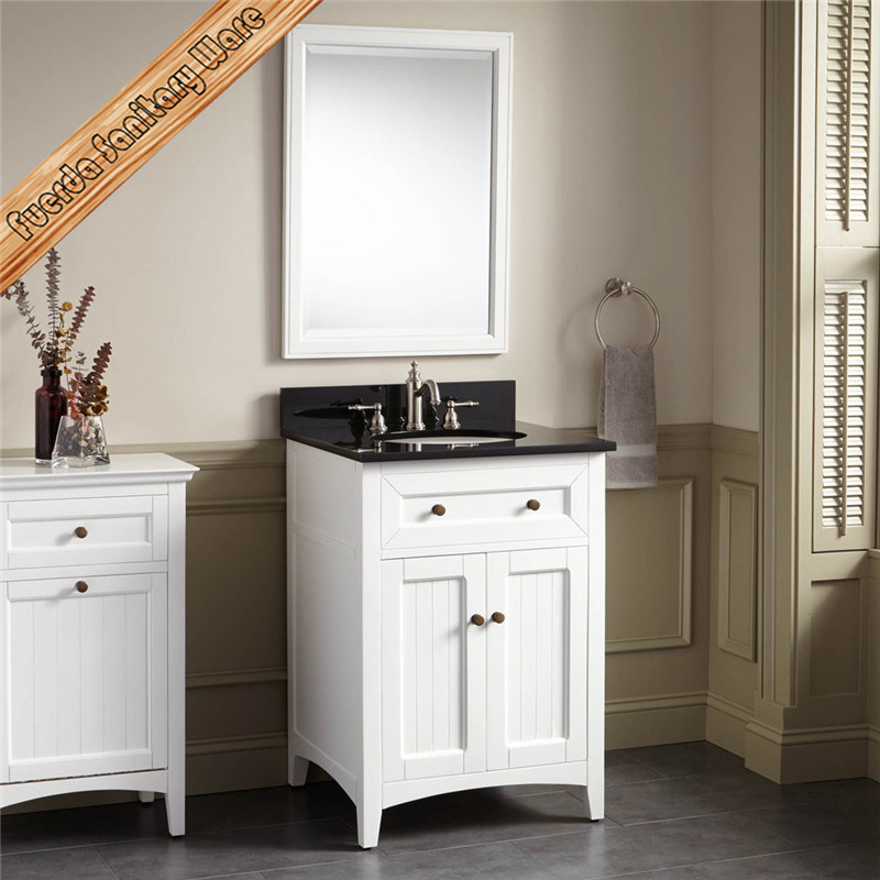 Fed-346 24 Inch Selling Well Solid Wood Modern White Bathroom Furniture