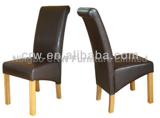 Rch-4065-3 Dining Room Furniture Roll Head Cheap PU Chair