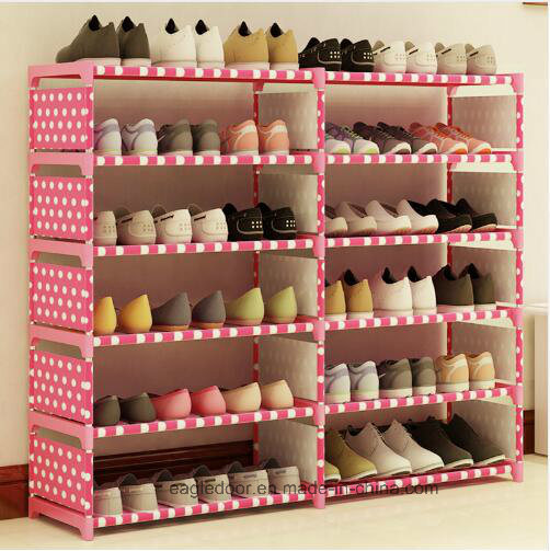 Shoe Cabinet Shoes Racks Storage Large Capacity Home Furniture DIY Simple Portable Shoe Rack (FS-06C)