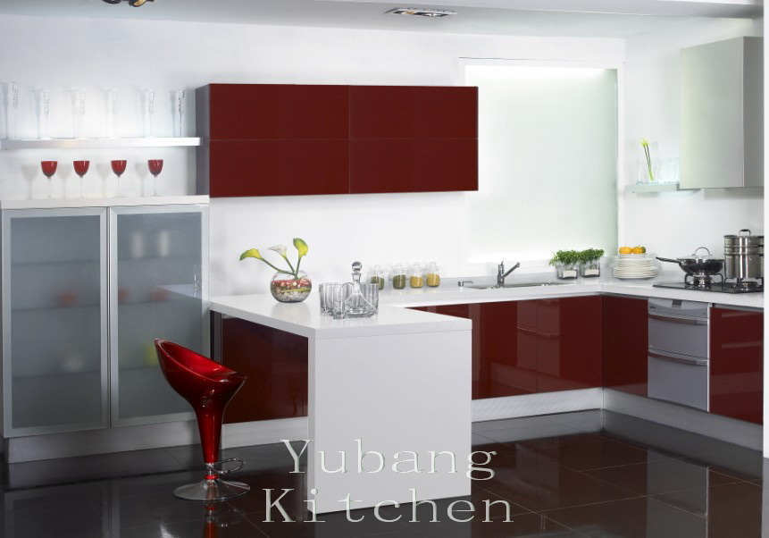 Baked Paint Kitchen Cabinet (M-L85)