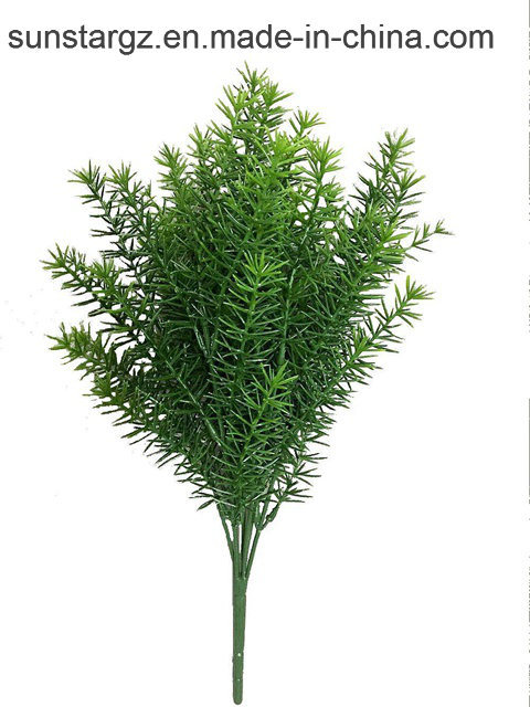 PE Tea Leaf Artificial Plant for Home Decoration (50409)