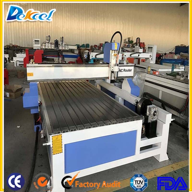 CNC Wood Router Machine with a Rotary for Sale