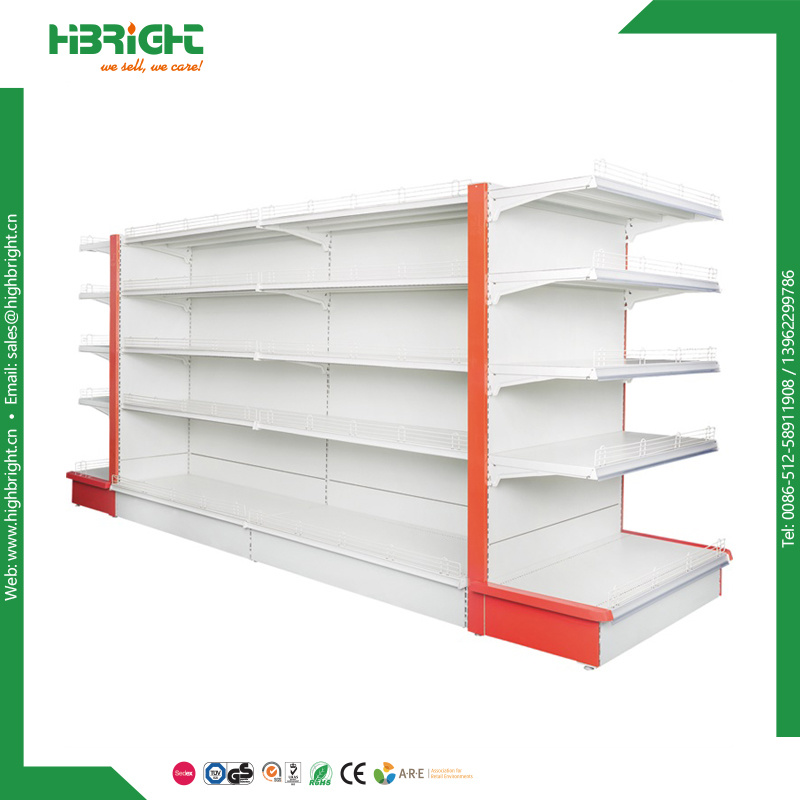 Supermarket Rack Metal Gondola Shelving