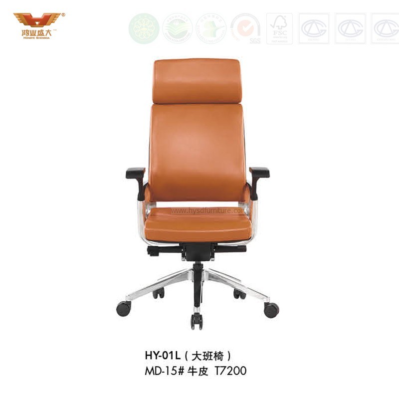 High Quality Customized Executive Leather Chair with Armrest (HY-01L)