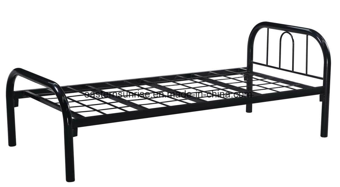 China Manufacturer Supply Modern Simple Cheap Single Metal Bed