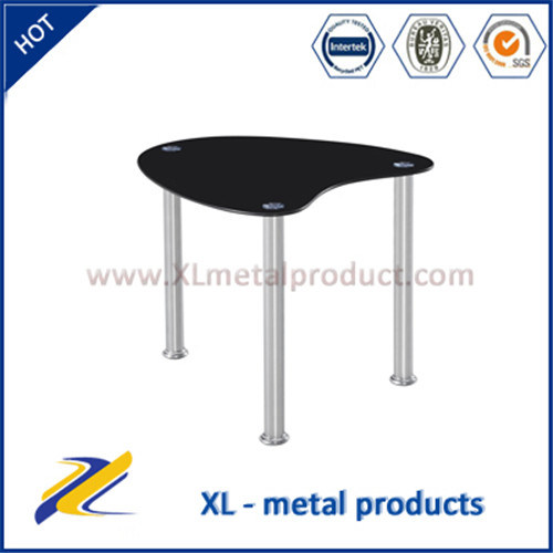 Tempered Glass Top Stainless Steel Base Coffee Table