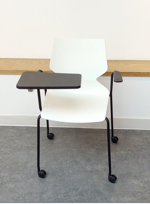 Modern Writing Pad Plastic Office Chair