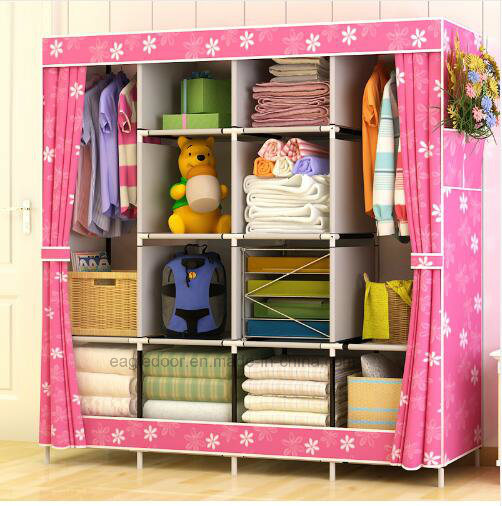 When The Quarter Wardrobe DIY Non-Woven Fold Portable Storage Cabinet (FW-22K)