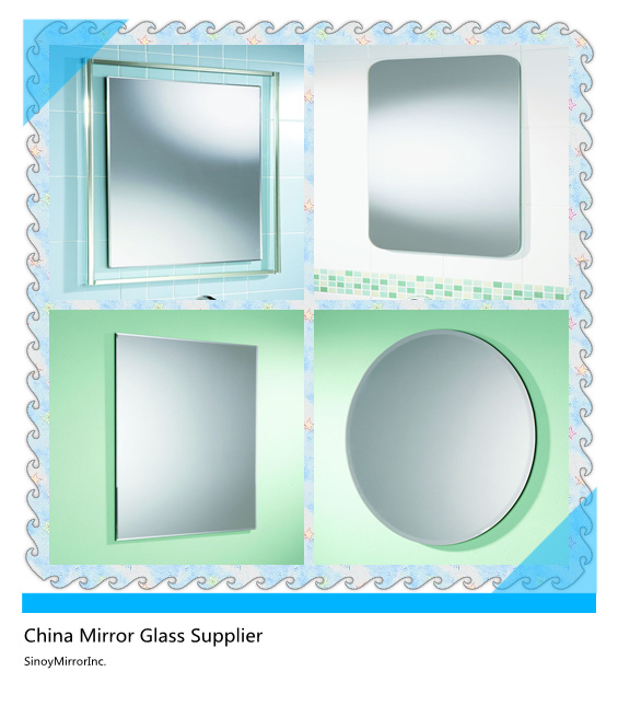 2mm-6mm Bathroom Mirror with Custom Size and Shape (BMG-1601)