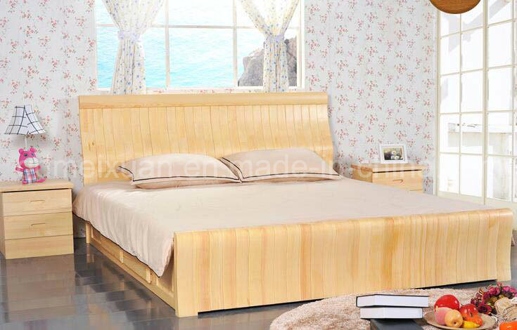Solid Wooden Bed Modern Beds (M-X2719)