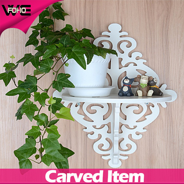 Home Furniture Type DIY Plastic Wall Shelf for Flower