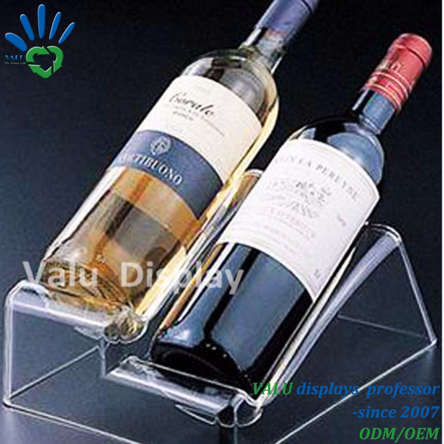 Tabletop Acrylic Wine Display Shelf