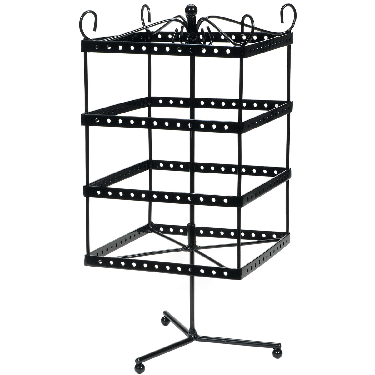 Black Metal Jewelry Display Shelf