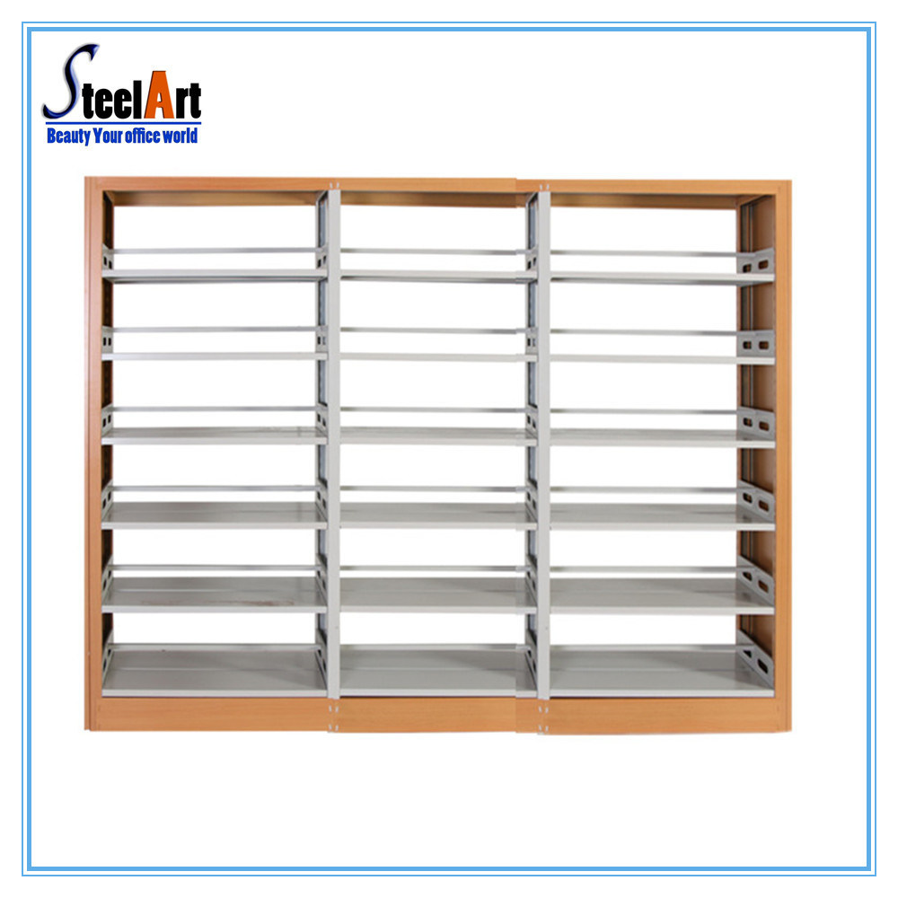 School Furniture Library Rack Wooden Bookshelf