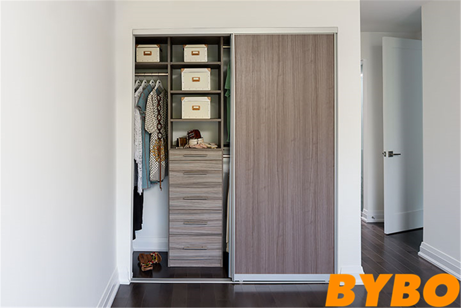 Customized Chipboard Walk-in Wardrobe (BY-W-114)