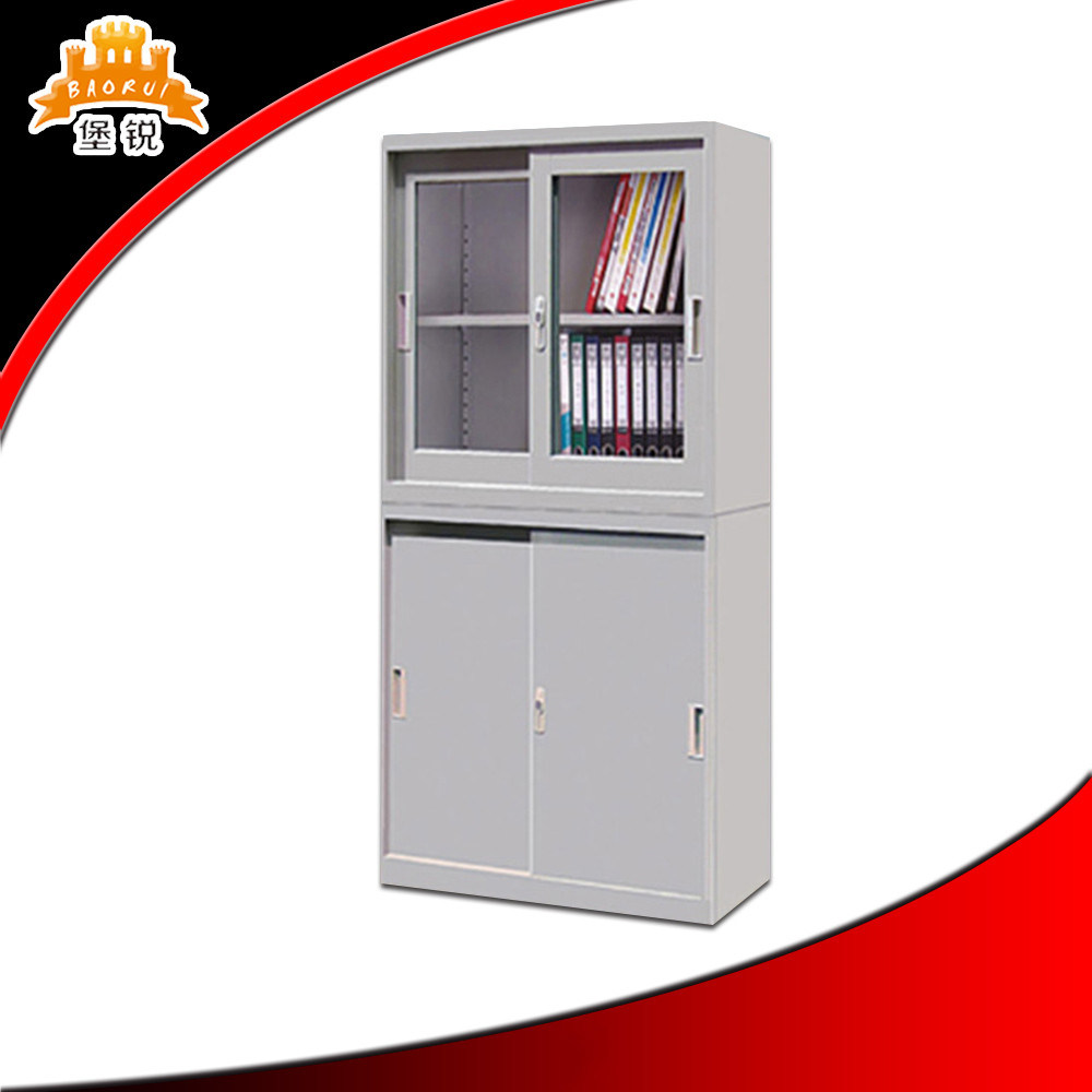 Glass Sliding Door Metal File Cabinet