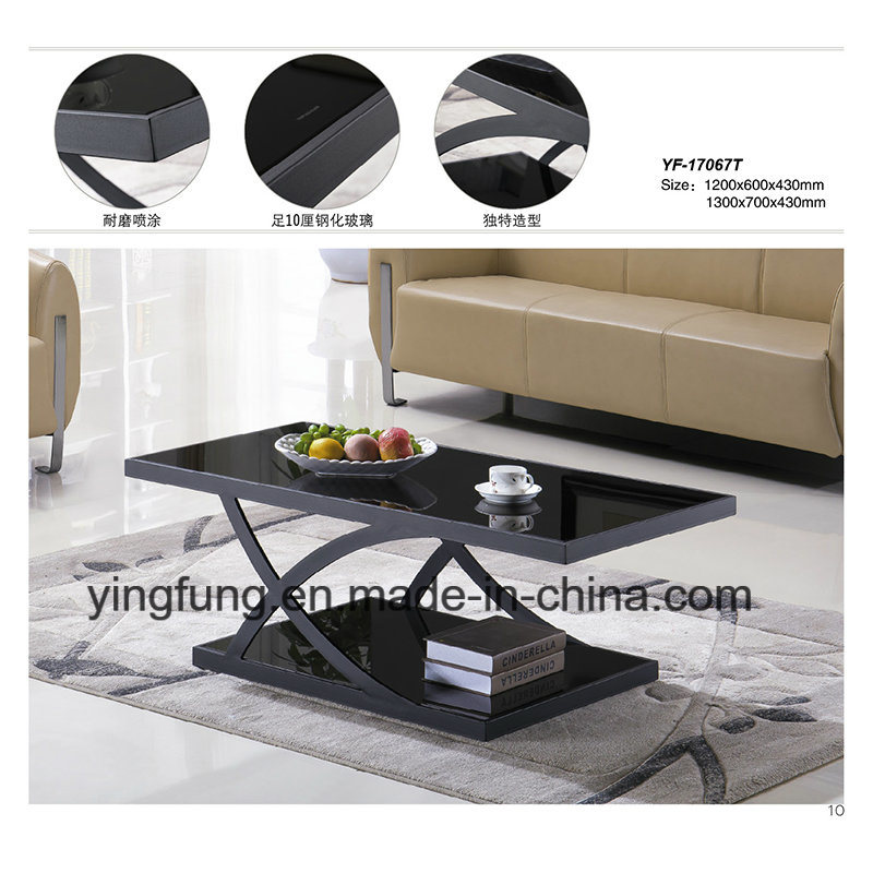 Hotel Furniture Tempered Glass Coffee Table Yf-T17067