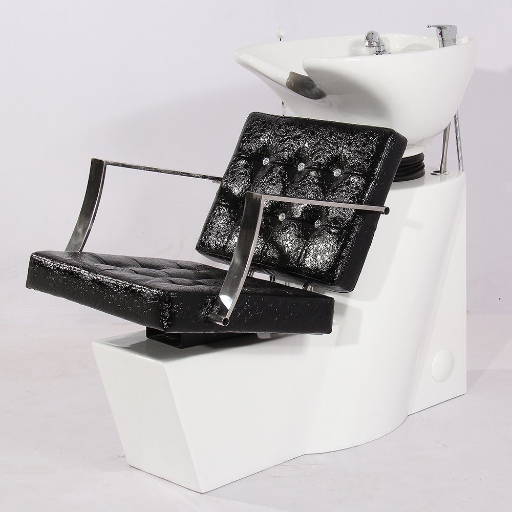 Bring Leather Backwash Chair Shampoo Unit with Diamond Hairwash Chair