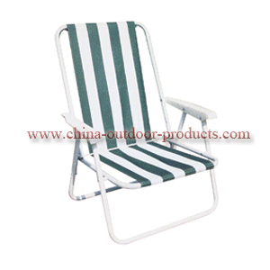 Steel Spring Folding Chair for Camping (strips) (ETF06016)