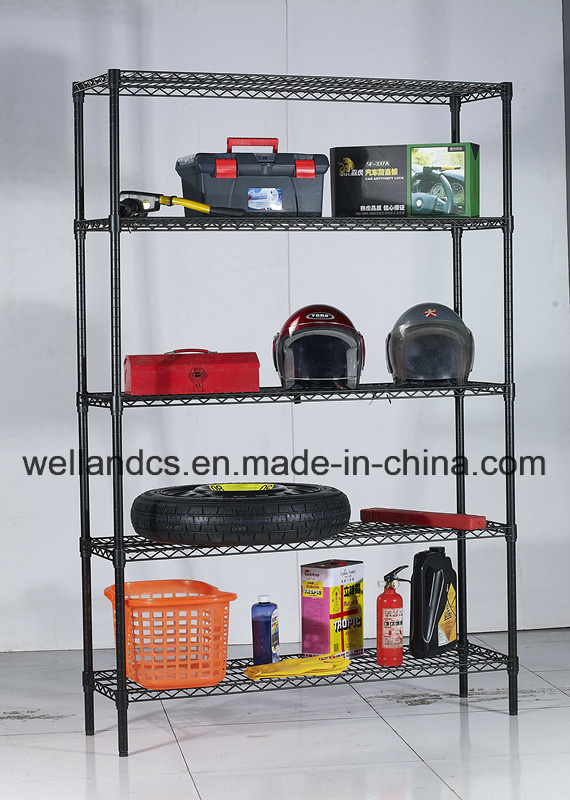 Metal Powder Coating Wire Shelving Rack 500lbs Per Shelf