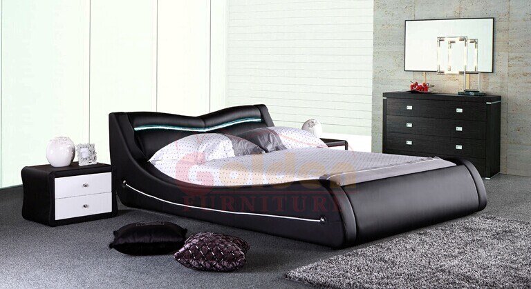 Latest Soft Leather Beds in China