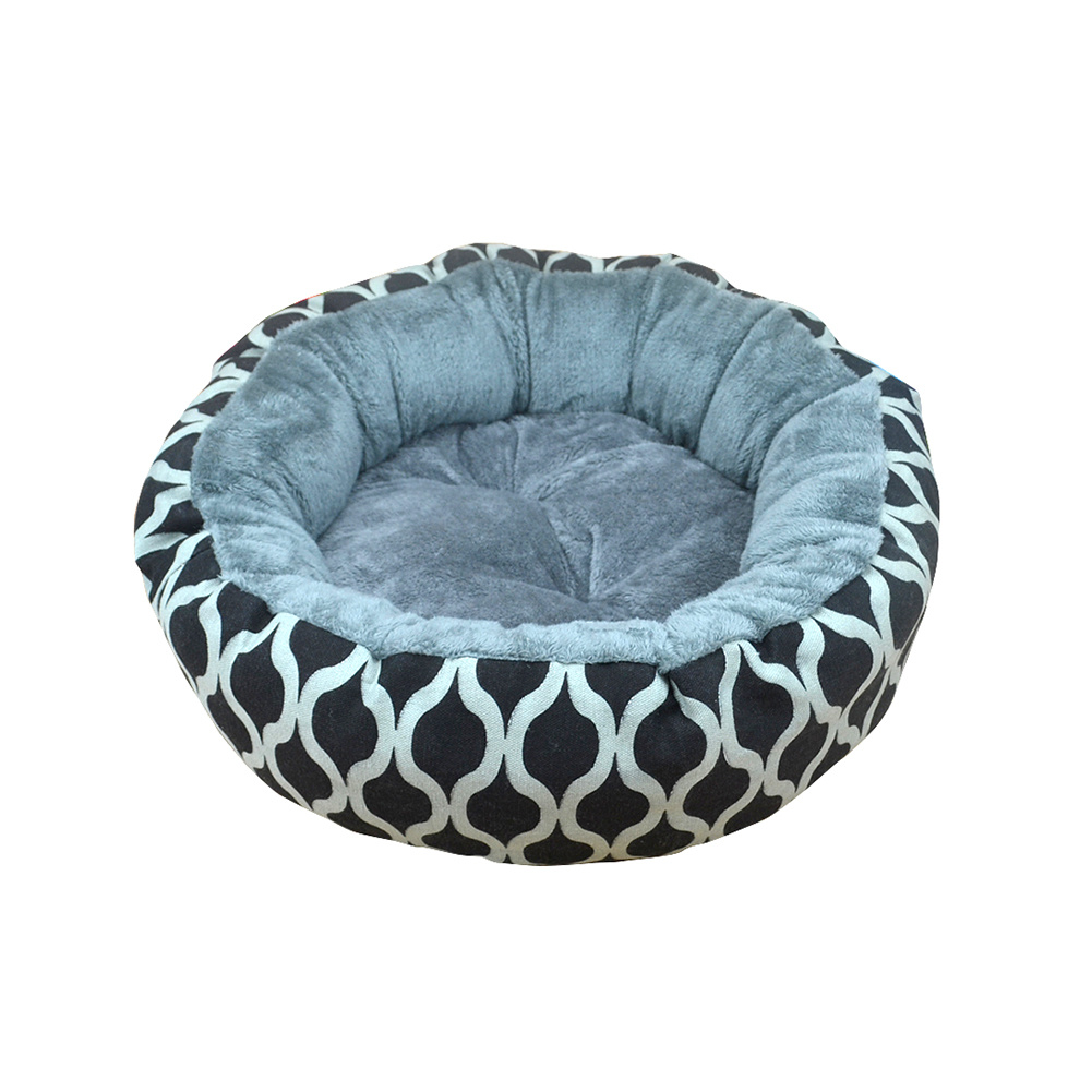 Pet Beds Manufacturer Wholesale Soft Plush Canvas Classic Design Dog Bed