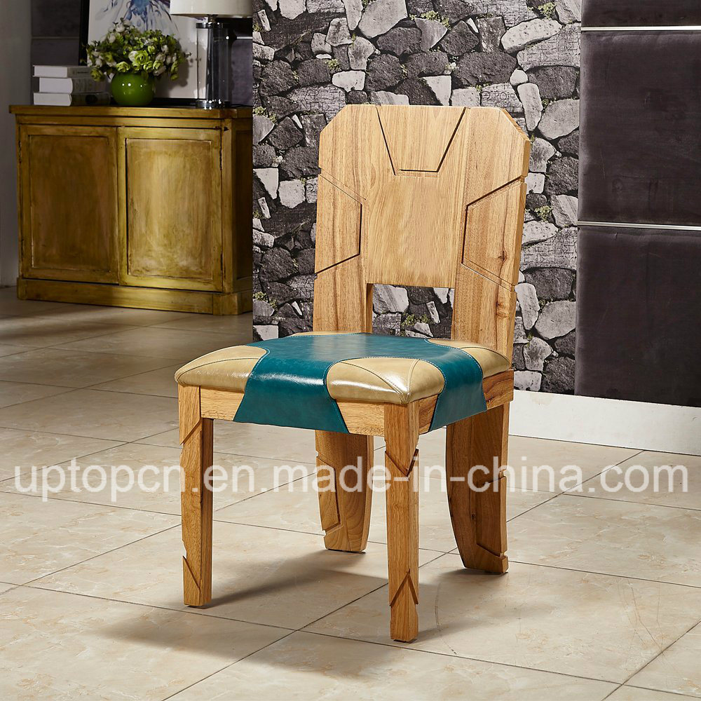 fashion Wooden Cafeteria Furniture Chair with Optional Double Color (SP-EC870)