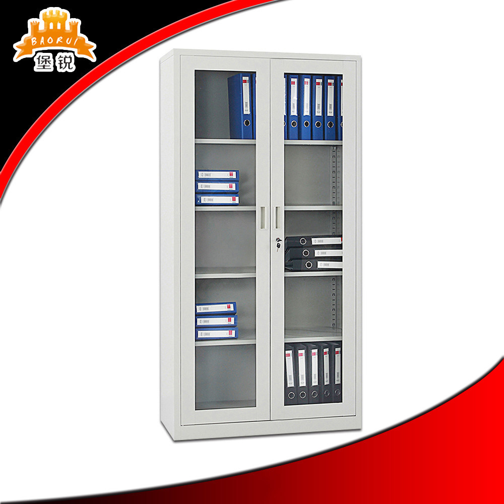 School Furniture Library Sliding Glass Door Filling Cabinet