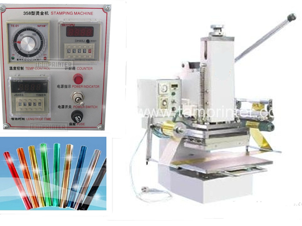 Tam-358 Manual Hot Foil Stamping Machine for Leather Card Embossing