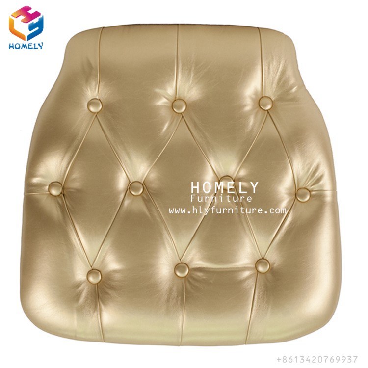 PU Leather Diamond Chair Cushion for Chiavari Wedding Chair