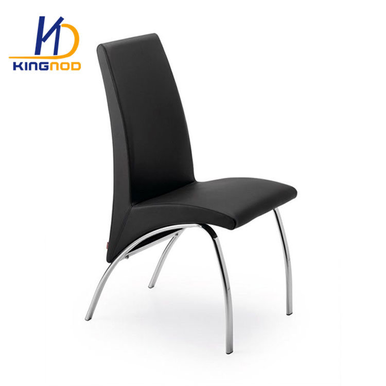 Armless PU Leather and Metal Frame Home Dining Chair