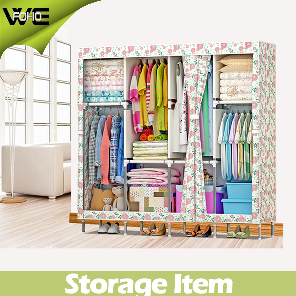 DIY Portable Wardrobe Living Room Furniture Cloth Wardrobe